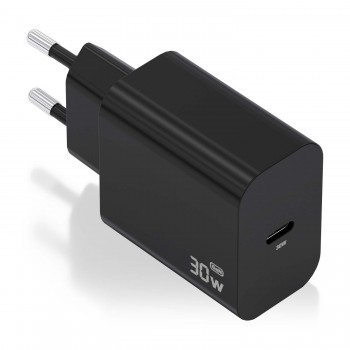 AISENS Cargador GaN 30W, 1xUSB-C PD3.0, Negro A110-0941