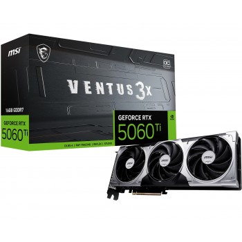 MSI VENTUS GeForce RTX 5060 TI 16G 3X OC NVIDIA 16 GB GDDR7 912-V812-077