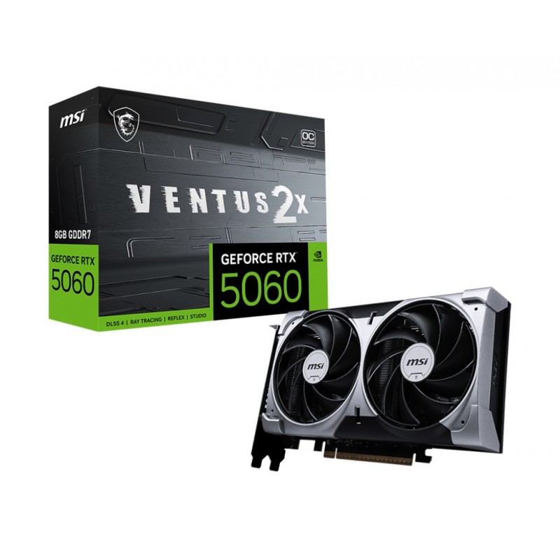 MSI GeForce RTX 5060 8G VENTUS 2X OC NVIDIA 8 GB GDDR7 912-V537-002