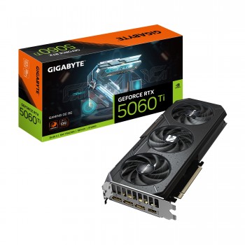 GIGABYTE GeForce RTX 5060 Ti GAMING OC 8G Tarjeta Gráfica – 8 GB GDDR7, 128 bits, PCI-E 5.0, 2647 MH 9VN506TGO8-00-G10