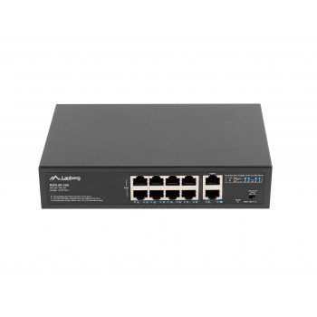 Lanberg RSFE-8P-2GE-120 switch No administrado Gigabit Ethernet (10 100 1000) Energía sobre Ethernet