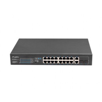 Lanberg RSFE-16P-2C-250 switch No administrado Gigabit Ethernet (10 100 1000) Energía sobre Ethernet
