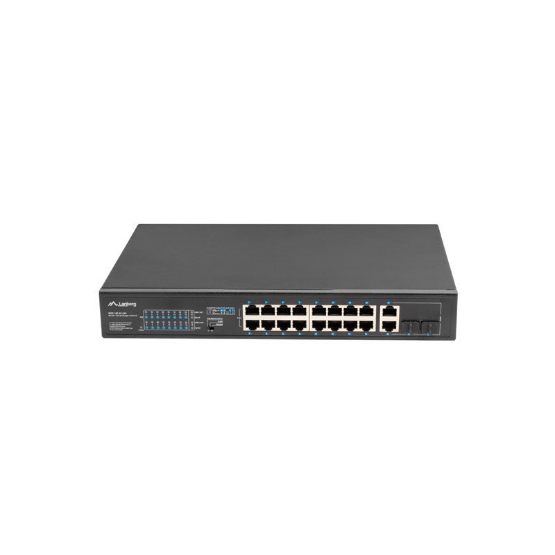 Lanberg RSFE-16P-2C-250 switch No administrado Gigabit Ethernet (10 100 1000) Energía sobre Ethernet