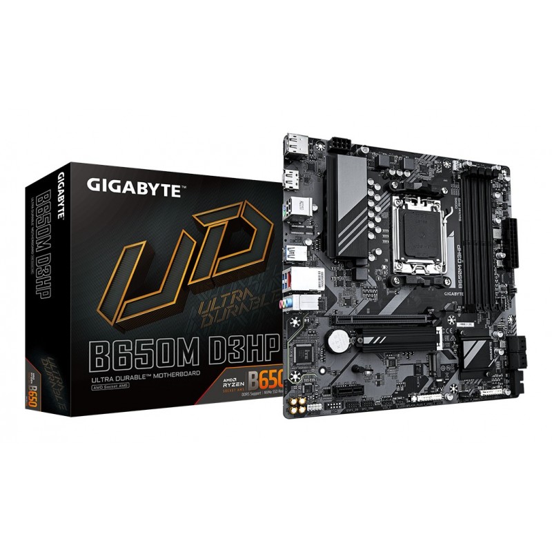 GIGABYTE B650M D3HP Ryzen serie 9000 - Socket AM5 - micro ATX - AMD B650