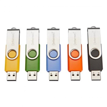 Intenso Basic Line 8GB - USB Type-A - Negro, Azul, Verde, Naranja, Amarillo 3503561