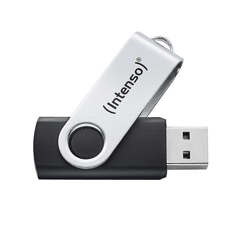 Intenso Memoria USB Office Line 64GB - USB Type-A - Negro, Plata 3543490