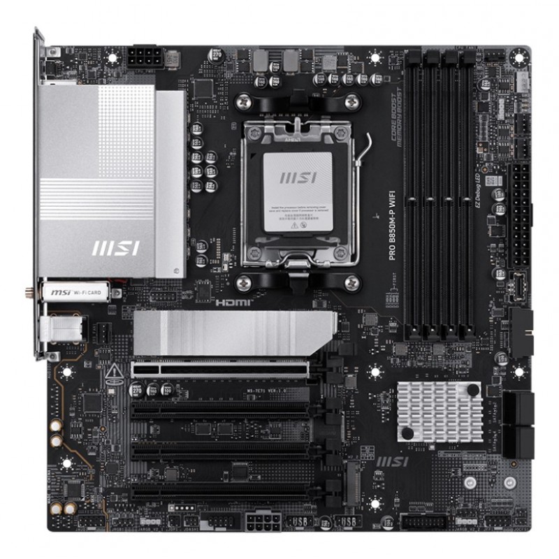 MSI PRO B850M-P WIFI - Socket AM5 - micro ATX - AMD B850 911-7E71-001