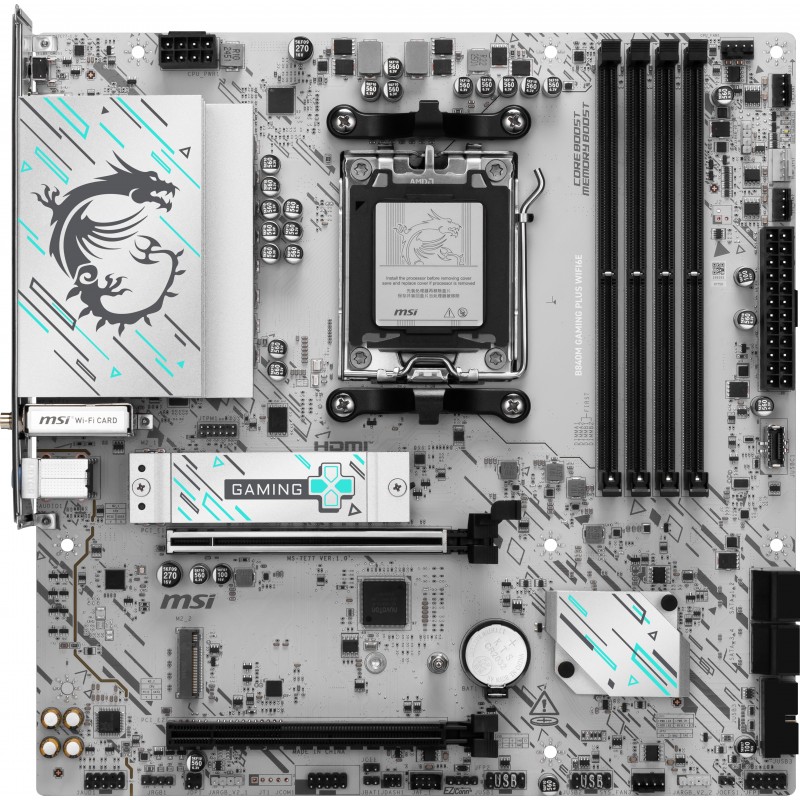 MSI B840M GAMING PLUS WIFI6E - Socket AM5 - micro ATX - AMD B840 911-7E77-003