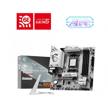 MSI B850M GAMING PLUS WIFI6E - Socket AM5 - micro ATX - AMD B850 911-7E81-001