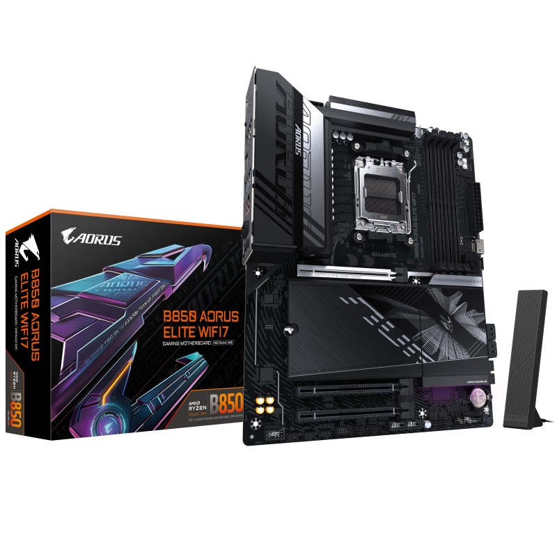 GIGABYTE B850 AORUS ELITE WIFI7 - Socket AM5 - ATX - AMD B850 9MB85EL7-00-G10