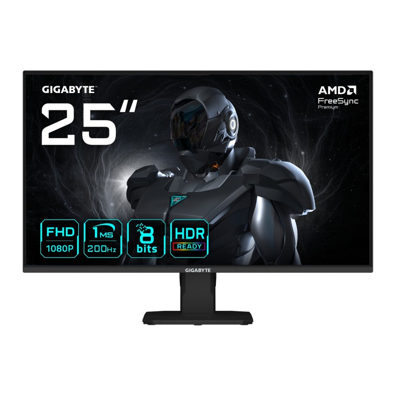 GIGABYTE GS25F2 Monitor Gaming 25" FHD - 1920 x 1080 - 24.5" Full HD - LED - Negro - 200Hz 20VM0-GS25F2BM-1EUS