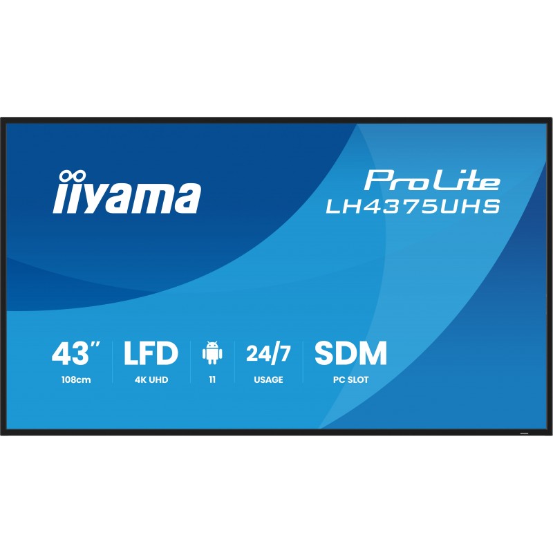 iiyama LH4375UHS-B2AG - 42.5" -  4K Ultra HD - Negro
