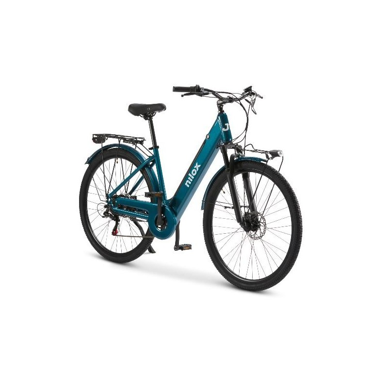 Nilox NXEBJ7GR bicicleta eléctrica Verde Aluminio 71,1 cm (28") 27,5 kg Litio