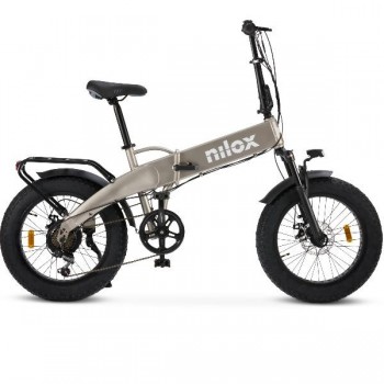 Nilox NXEBX10GR bicicleta eléctrica Gris Aluminio 50,8 cm (20") 30,5 kg Litio