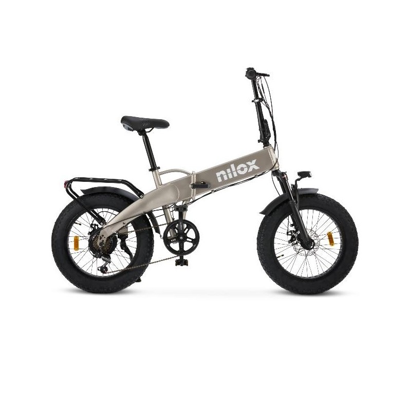 Nilox NXEBX10GR bicicleta eléctrica Gris Aluminio 50,8 cm (20") 30,5 kg Litio