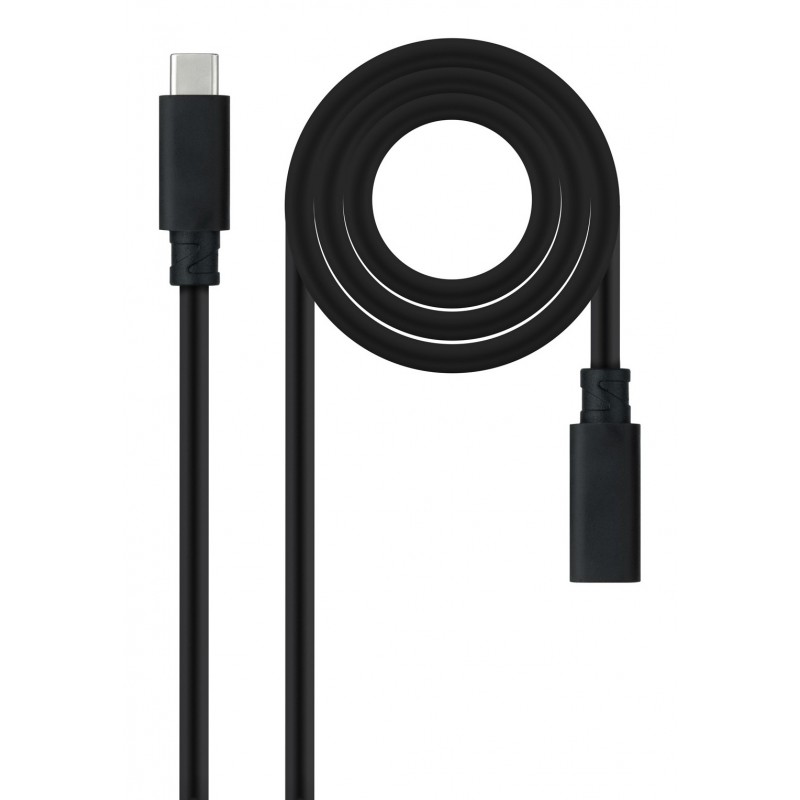 Nanocable 10.01.4500 cable USB USB 3.2 Gen 2x2 0,5 m USB C Negro