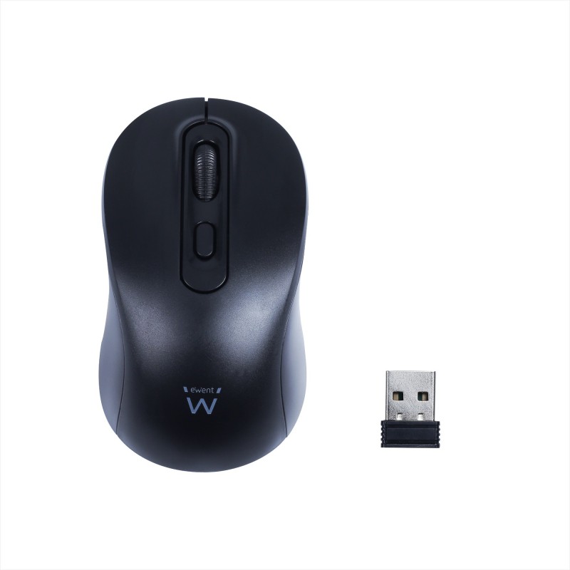 Ewent Ratón óptico inalámbrico 800-1200-1600dpi y clics silenciosos EW3218