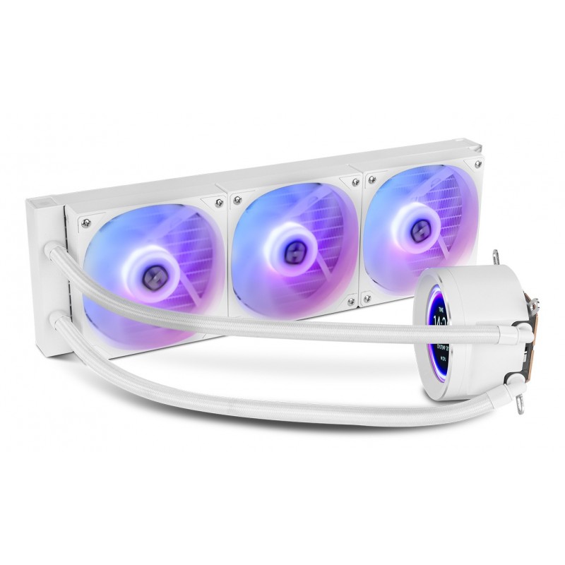 NOX X-360 LCD - CPU - 12 cm Blanco  NXHUMMERX360LCDWH