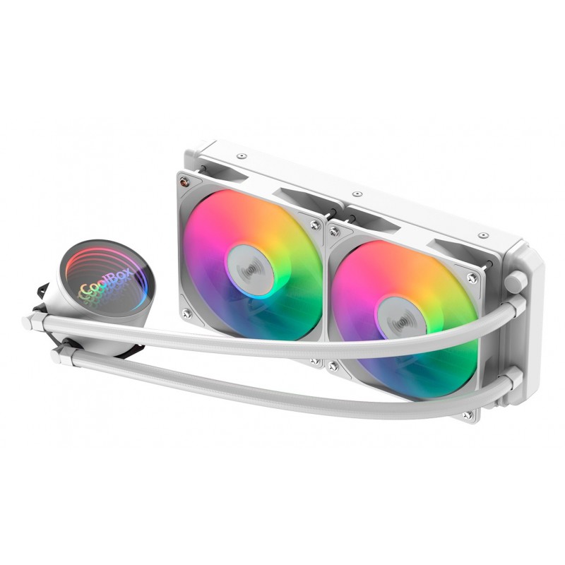 CoolBox Infinite Liquid 240 ARGB Blanco  COO-KRL240-4-ARW