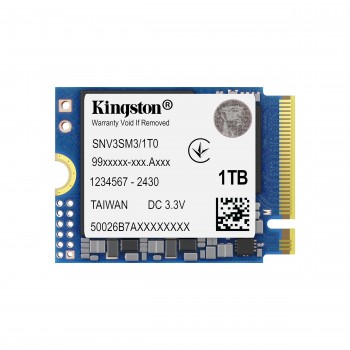 Kingston 1000G NV3 M.2 2230 NVMe SSD - 1000GB M.2 3D NAND PCI Express 4.0 SNV3SM3 1T0