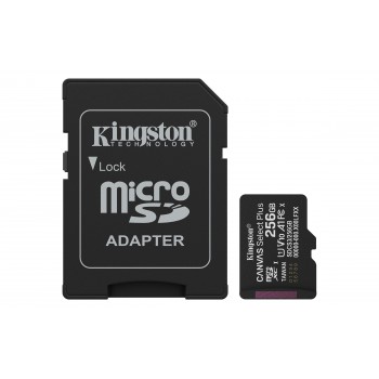 Kingston Technology 256GB microSDXC Canvas Select Plus Gen3 150MB s A1   SDCS3 256GB