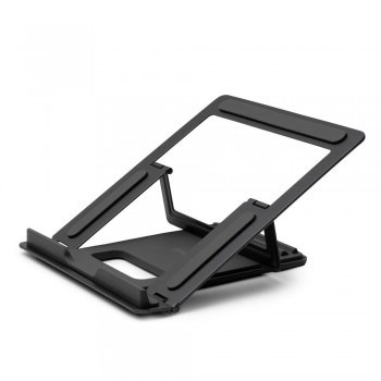 Lindy 20917 soporte para ordenador portátil Mesita plegable para ordenador portátil Negro, Plata