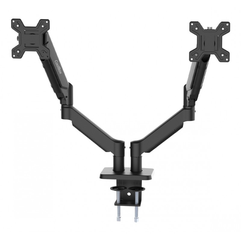 CoolBox Soporte de brazos neumáticos para dos monitores M02D COO-SOP-M02D