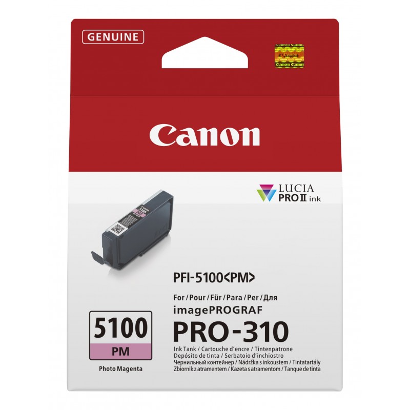 Canon PFI-5100 PM cartucho de tinta 1 pieza(s) Original Foto magenta 6957C001