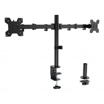 Soporte de Mesa para 2 Monitores Aisens DT32TSR-279  Giratorio  Inclinable