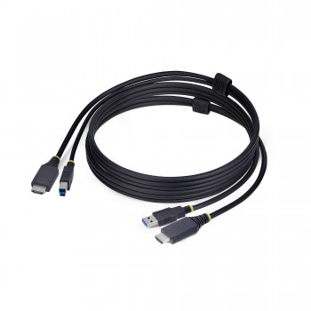 StarTech.com Cable KVM HDMI y USB 3.0 5Gbps de 1,8m - 4K 60Hz - Cable Combo HDMI 2.0 y USB para Swit HU1226-KVM-CABLE
