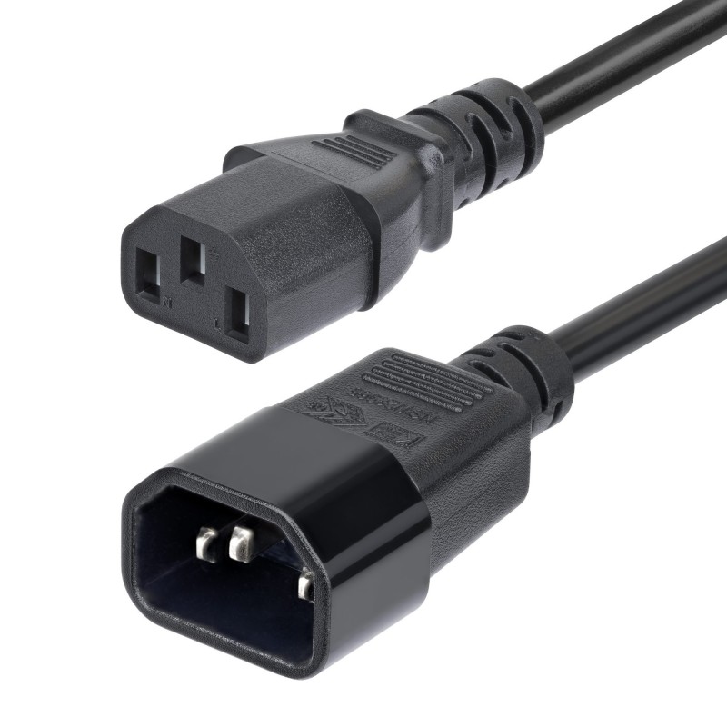 StarTech.com Cable de Extensión de Alimentación C14 a C13 4,5m - Cable de Alimentación C14 a C13 par PXTC13C141415FEU