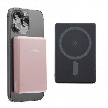 Intenso Batería Externa Magnética MW10000 10000 mAh – Compatible con MagSafe, Carga Inalámbrica 15W, 7344033