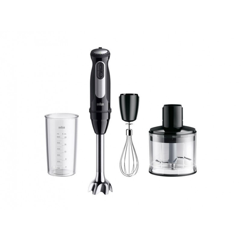 Braun MultiQuick 5 Pro MQ 55236 M 0,6 L Batidora de inmersión 1000 W Negro MQ55236MBK
