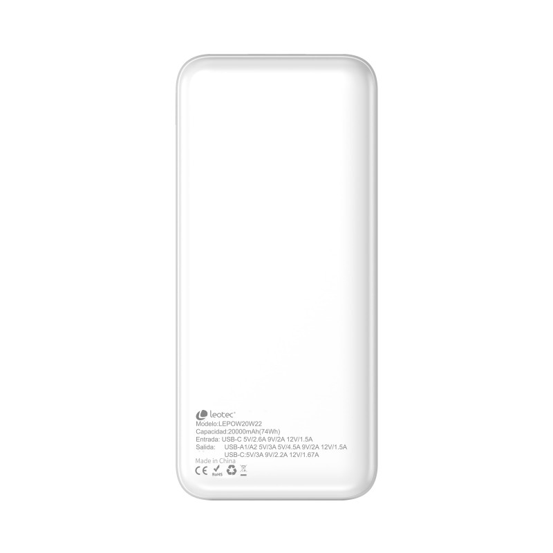 Leotec Powerbank 20.000mAh 22.5W LEPOW20W22W