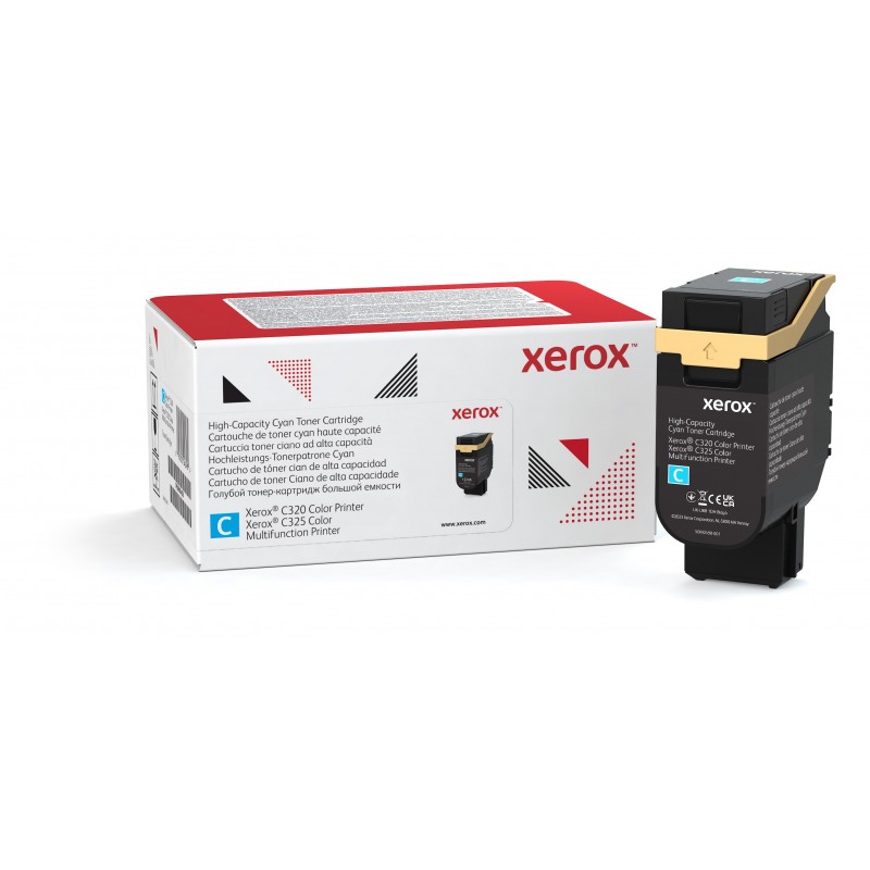 Xerox C320 C325 Cartucho de tóner cian de alta capacidad (55 Original Cian 006R04828