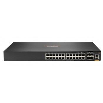 HPE Aruba Networking Conmutador CX 6200F 24G PoE Clase-4 4 SFP+ 370 W JL725B