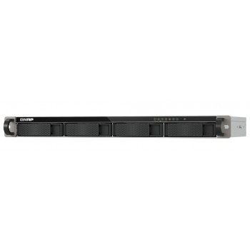 QNAP TS-433eU NAS Bastidor (1U) Cortex-A Cortex-A55 4 GB 0 TB QNAP Turbo System Negro