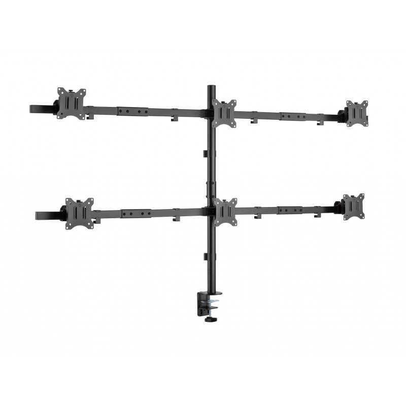 Equip Soporte articulado de sobremesa para 6 monitores de 17"-32 650160