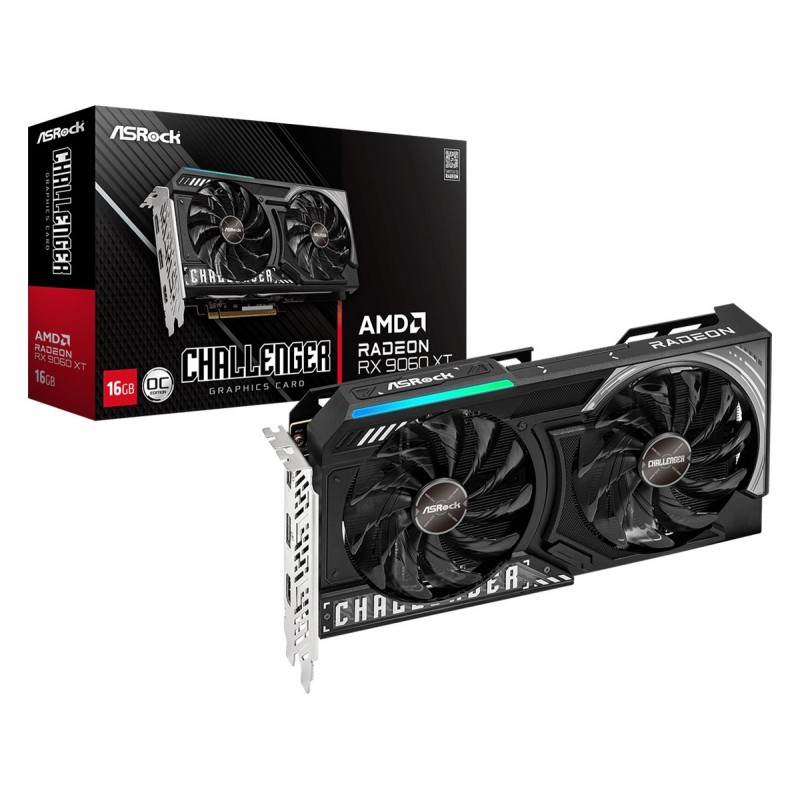 Asrock Radeon RX 9060 XT Challenger 16GB OC GDDR6 90-GA5QZZ-00UANF