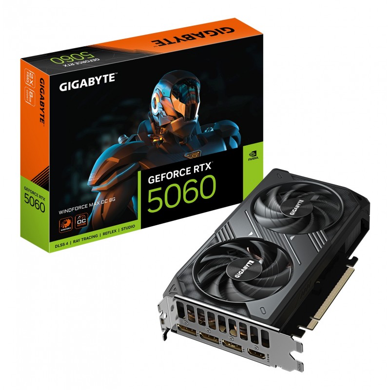 GIGABYTE GeForce RTX 5060 WINDFORCE MAX OC 8G 9VN5060WXO-00-G10