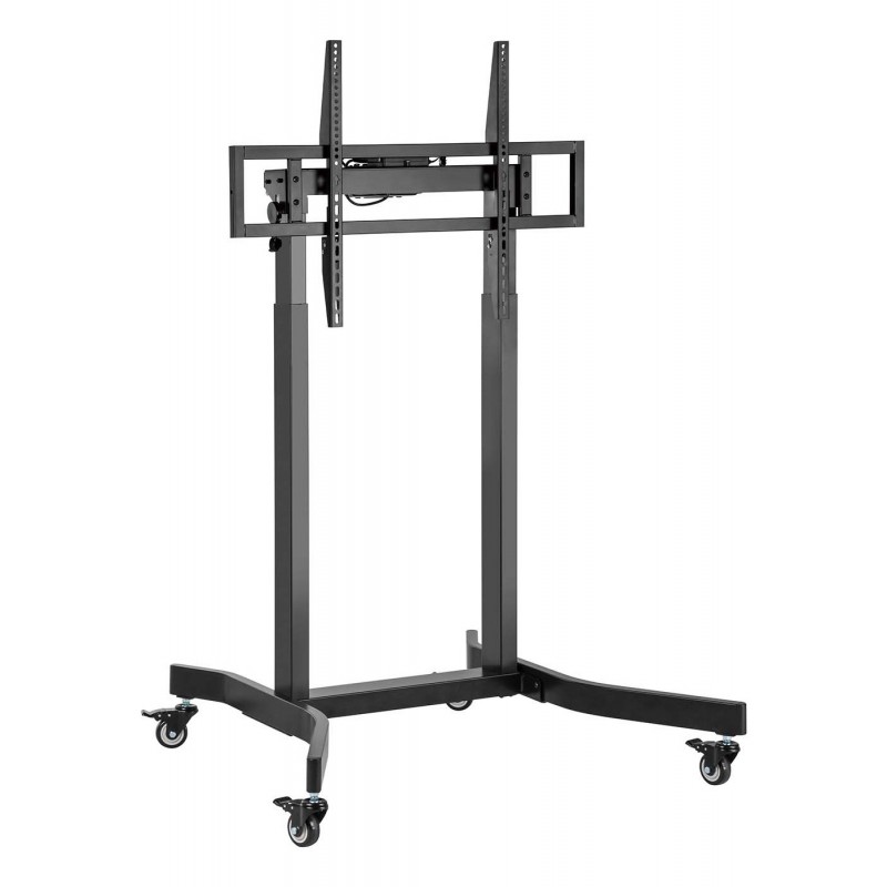 AISENS Soporte de suelo motorizado pro con ruedas para monitor TV 120kg de 55-100, Negro FTF100E-271