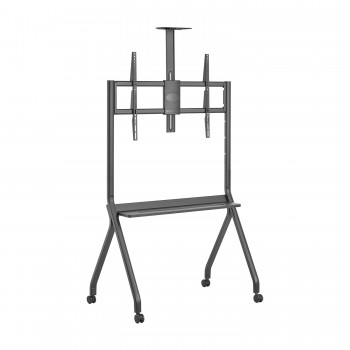 AISENS Soporte de Suelo Pro Con Rueda, 1 Bandeja Y Soporte de Camara Para Pantalla Interactiva TV 12 FT86FE-369