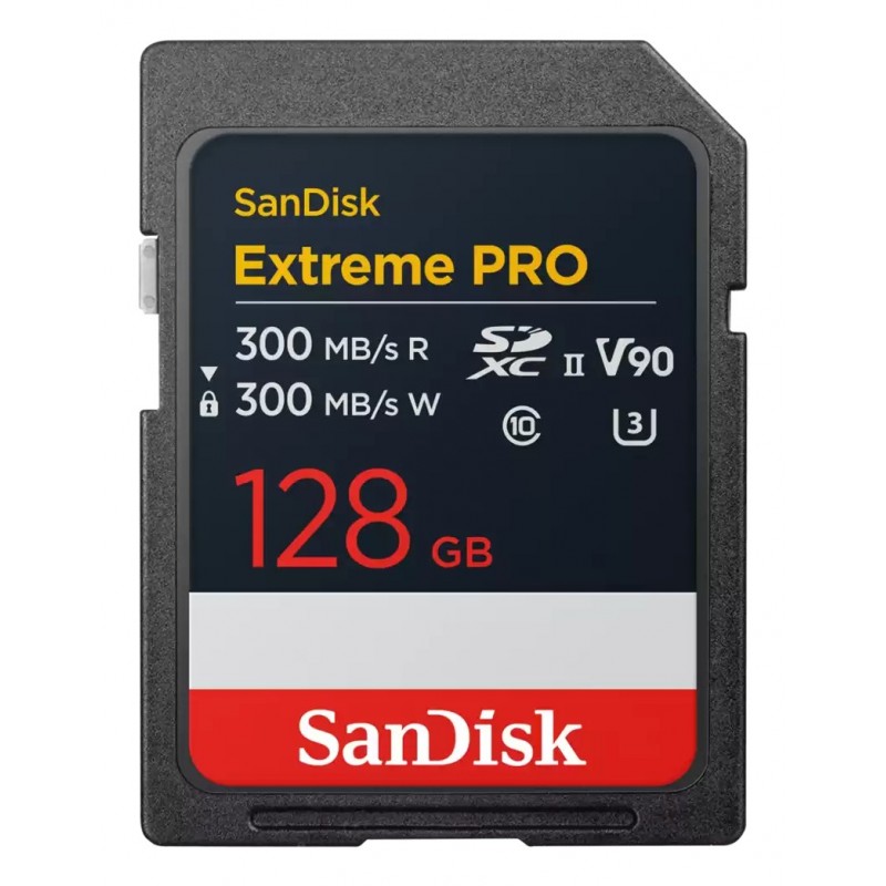 SanDisk Extreme PRO SD 128 GB SDXC V90 UHS-II 300MBs SDSDXDM-128G-GN4IN