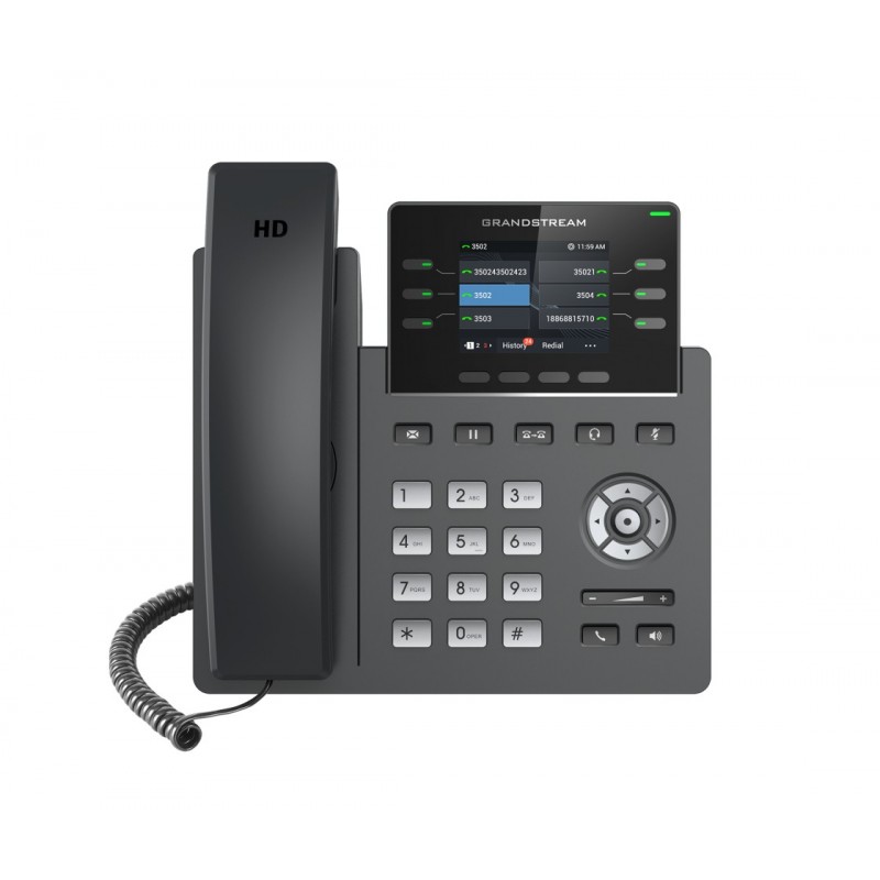 Grandstream GRP2613 IP Teléfono IP multifunción con pantalla LCD, 3 SIP