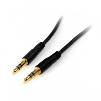 StarTech.com Cable de Audio Estéreo de 3,5mm Delgado de 1,8m - Cable de Audio Minijack Macho a Macho MU6MMS