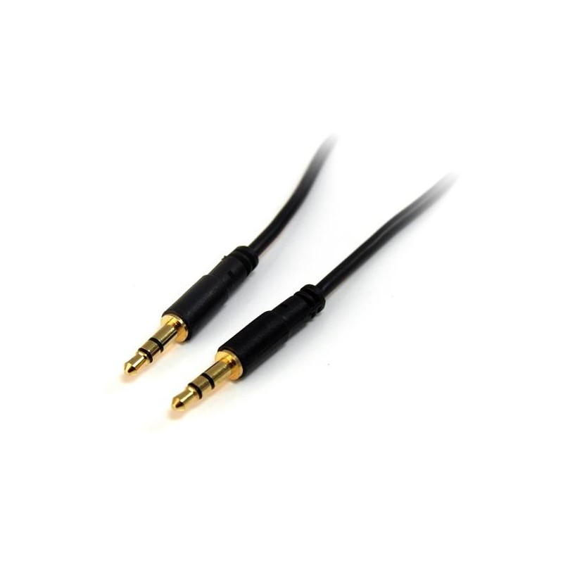 StarTech.com Cable de Audio Estéreo de 3,5mm Delgado de 1,8m - Cable de Audio Minijack Macho a Macho MU6MMS