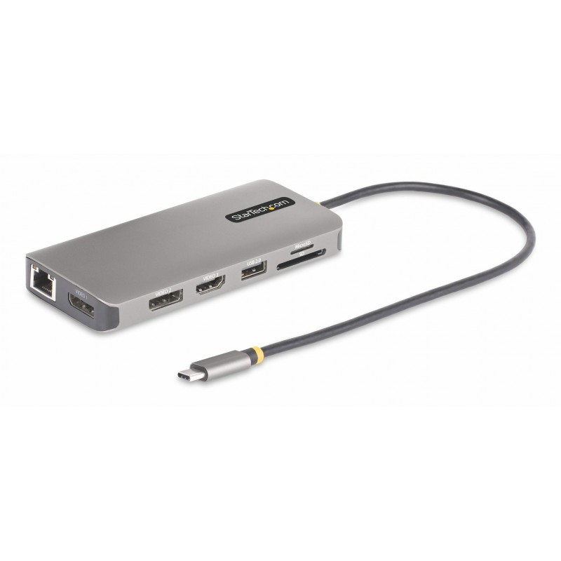 StarTech.com Adaptador Multipuerto USB-C de 3 Monitores HDMI DP - 4K 60Hz Doble + 4K 30Hz HDMI y DP  154B-USBC-MULTIPORT