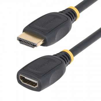 StarTech.com Cable HDMI 2.0 de Extensión Alargador de 18in (0,5m) - Cable HDMI de Alta Velocidad Aho HD2MF18INL