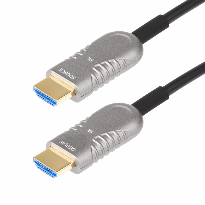 StarTech.com Cable HDMI 2.1 Híbrido Activo Óptico AOC de 30,4m - CMP Plenum - Cable HDMI 2.0 2.1 de  8K-A-100F-HDMI-CABLE