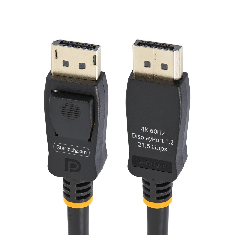 StarTech.com Cable DisplayPort 1.2 4K 60Hz de 2m - Cable DP UHD con Pestillos - con Certificación VE DISPL2M10PK
